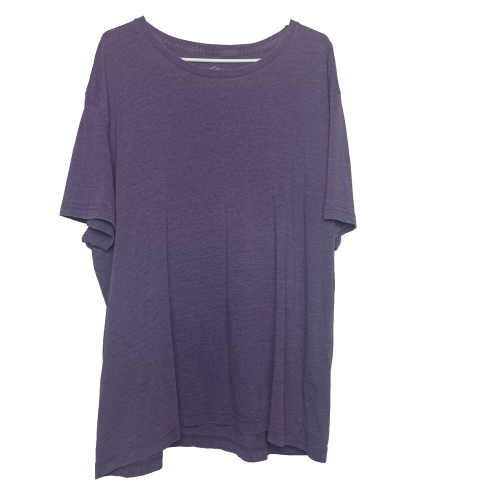 St John's Bay Classic Mens T Shirt Size XXL Purple Performance Quick-Dri